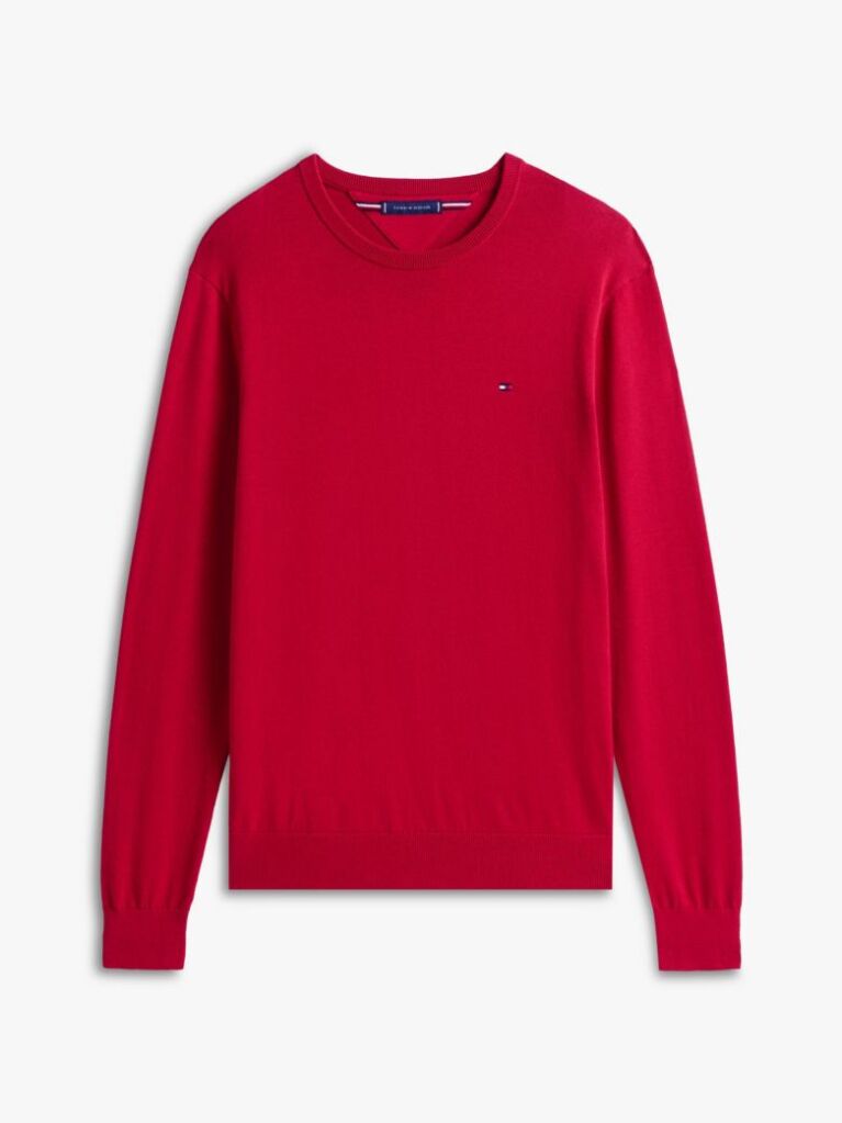 Red Flag Embroidery Jumper  Men