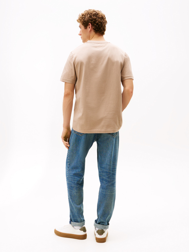Μπεζ Hilfiger Monotype T-Shirt  Άνδρες