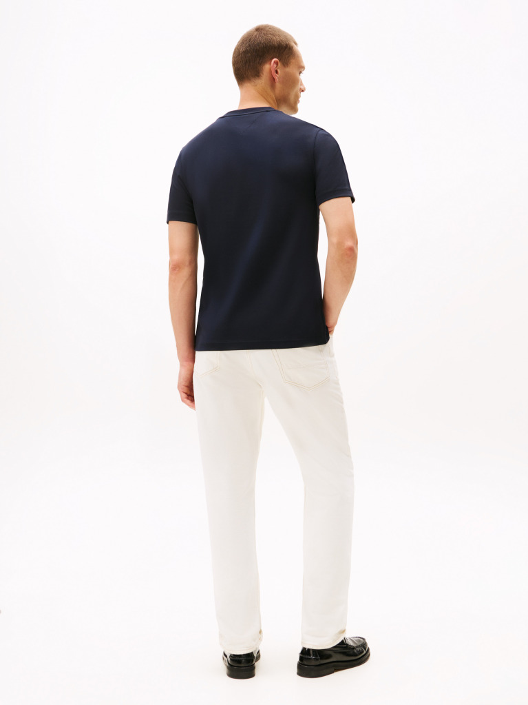 Μπλε Varsity Interlock T-Shirt Με Σχέδιο  Άνδρες
