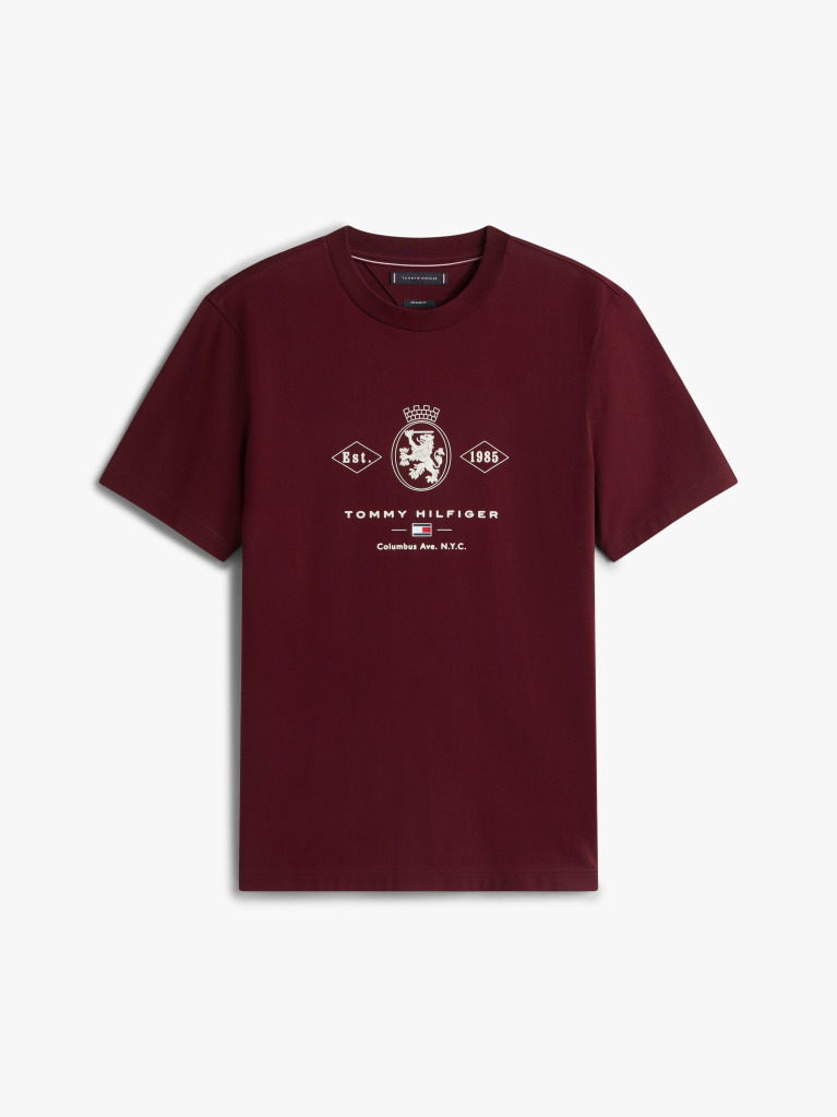 Κόκκινο Varsity Interlock T-Shirt Με Σχέδιο  Άνδρες
