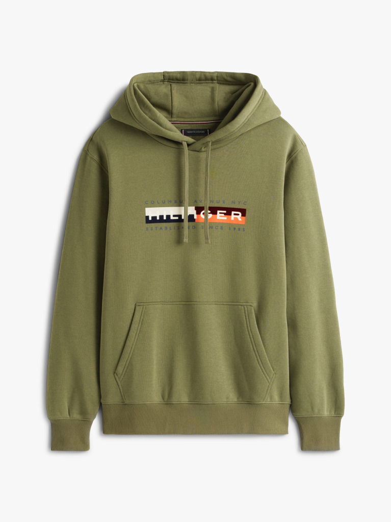 Πράσινο TH Hoodie Με Colour Block Σχέδιο  Άνδρες
