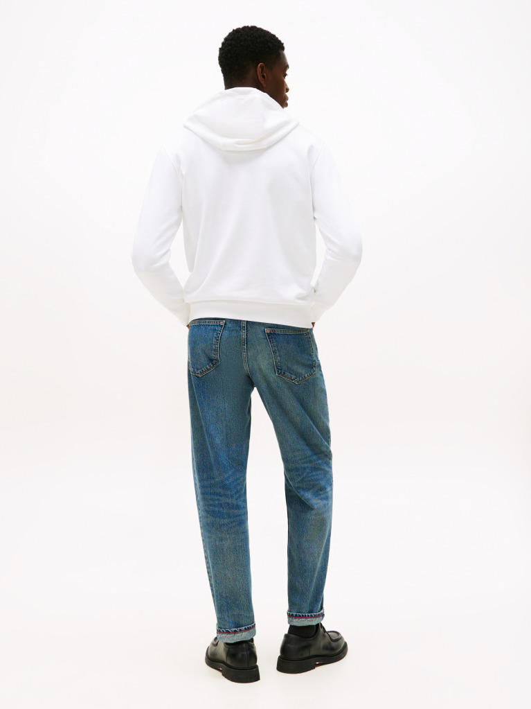 White TH Colour Flag Zip Through Hoodie  Men
