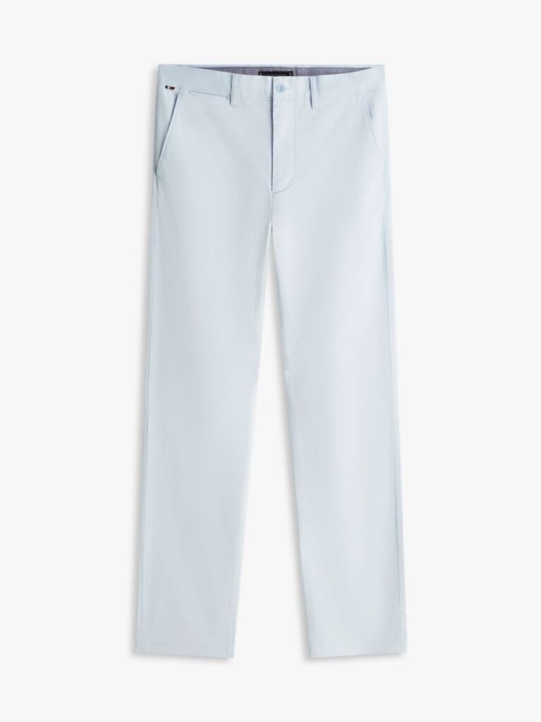 Blue Denton Straight Twill Chinos  Men