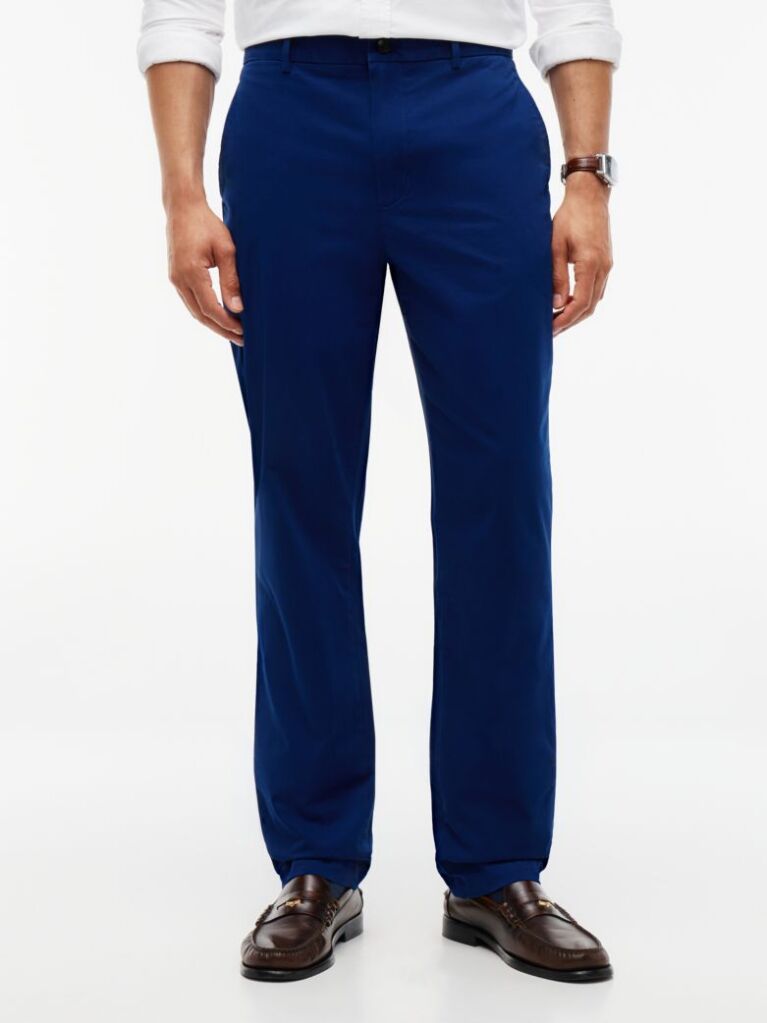 Blue Denton Straight Twill Chinos  Men