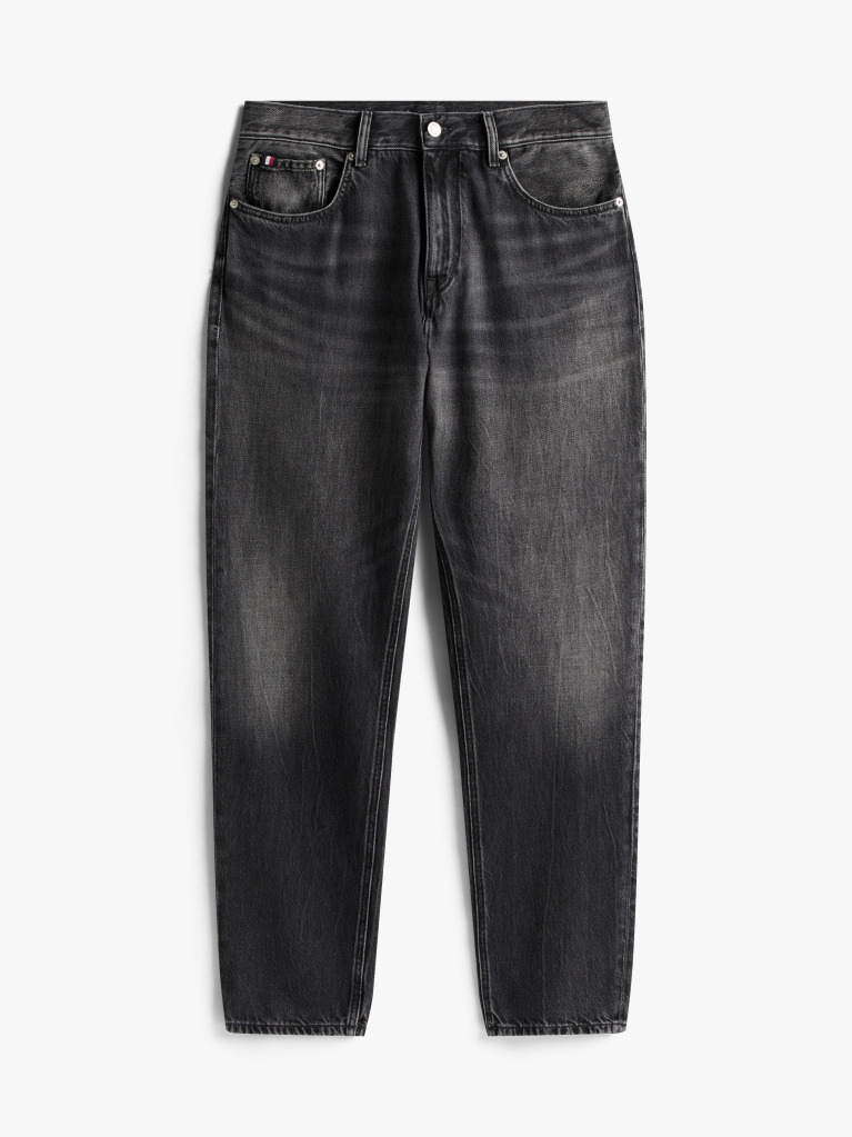 Grey Harlem Regular Tapered Leg Jeans  Men
