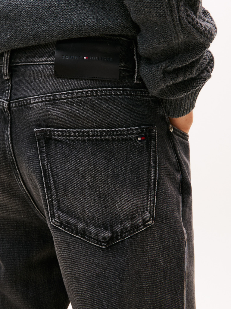 Grey Harlem Regular Tapered Leg Jeans  Men