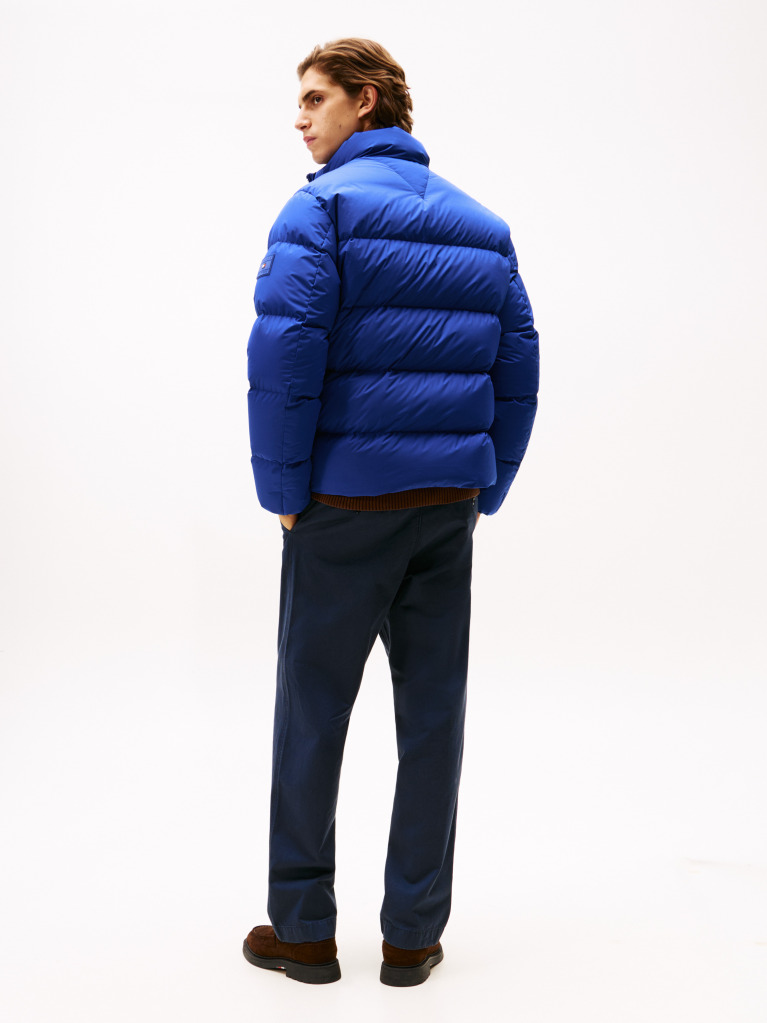 Blue Water Repellent Down Puffer Jacket  Men