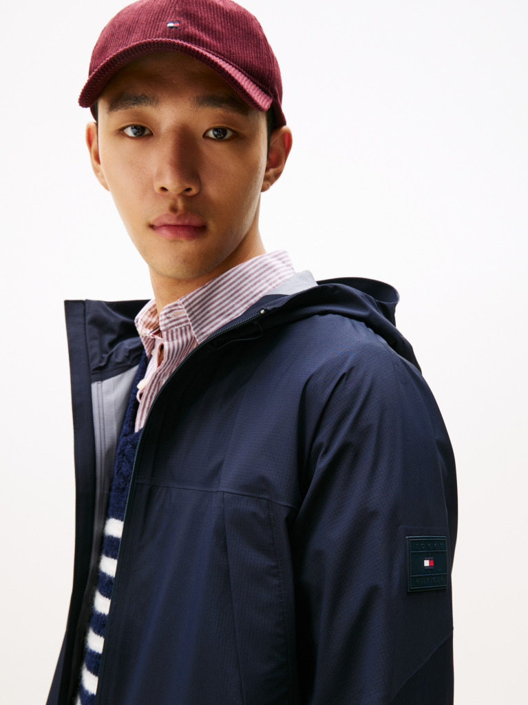 Blue Tech Waterproof Ripstop Packable Jacket  Men