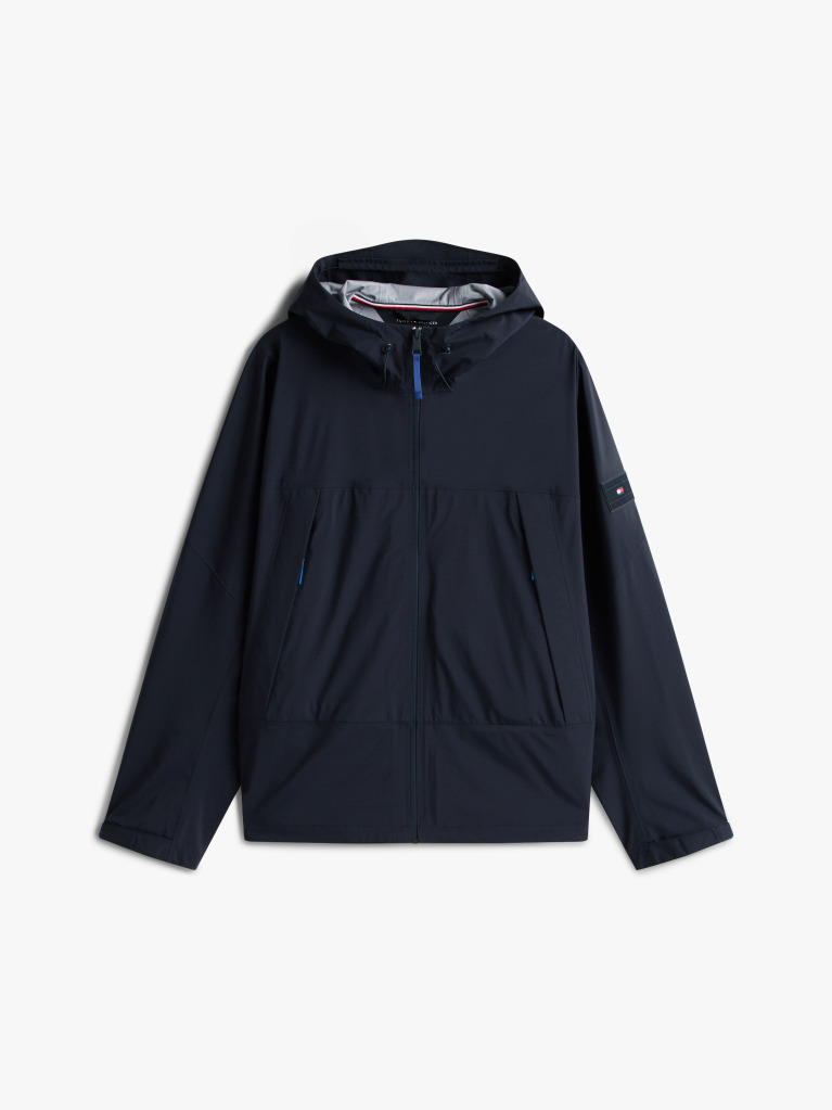 Blue Tech Waterproof Ripstop Packable Jacket  Men