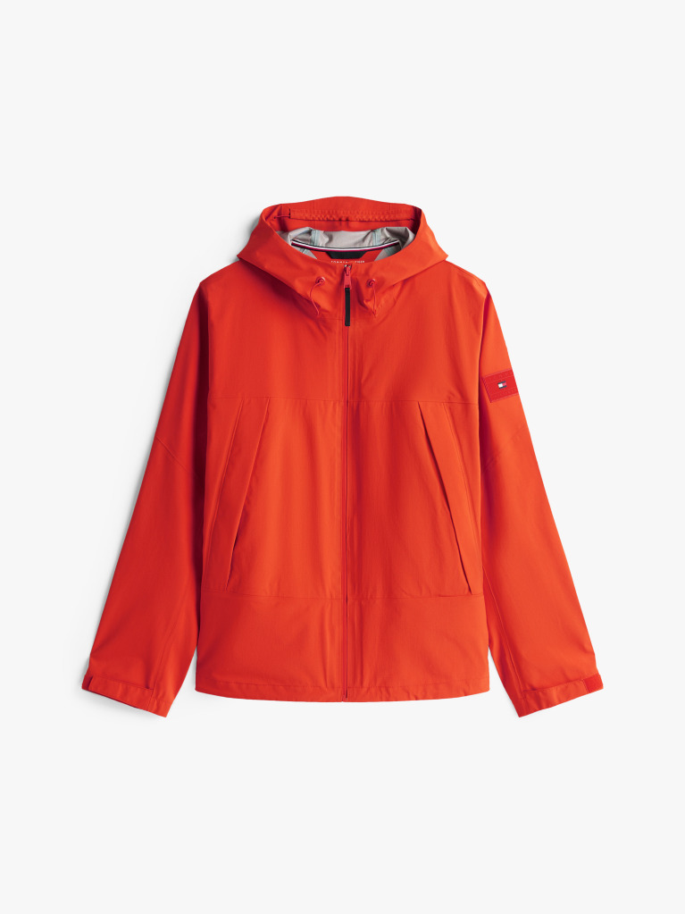 Orange Tech Waterproof Ripstop Packable Jacket  Men