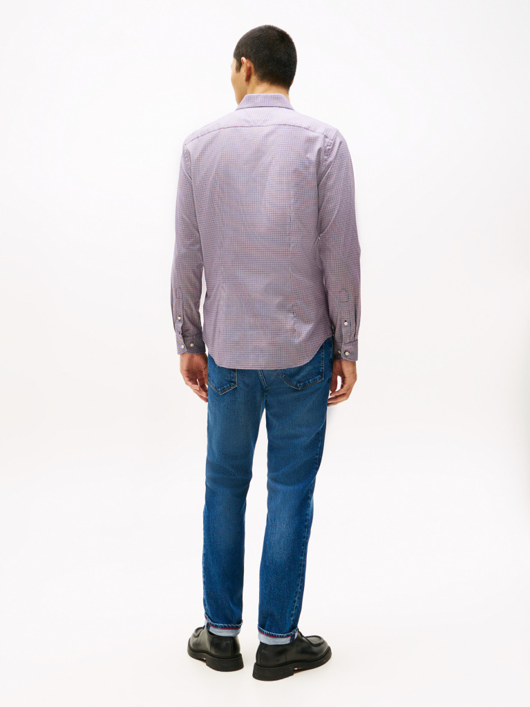Multi Smart Casual Slim Fit Check Dobby Shirt  Men
