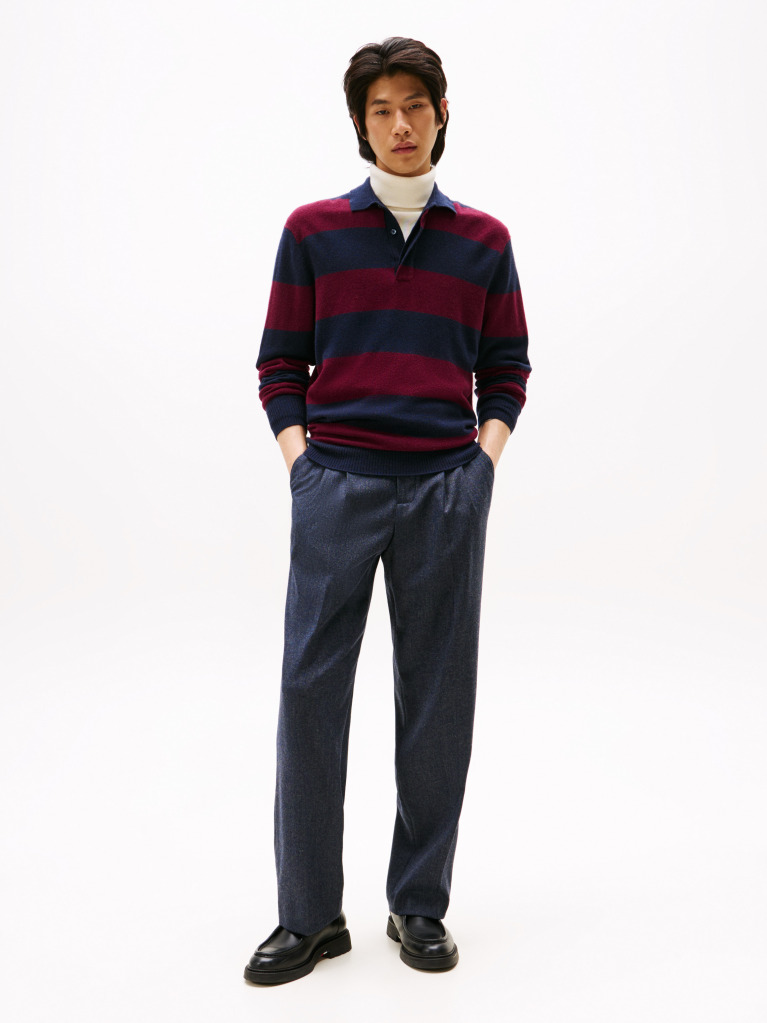 Multi Smart Casual Μπλούζα Rugby Από Κασμίρ  Άνδρες