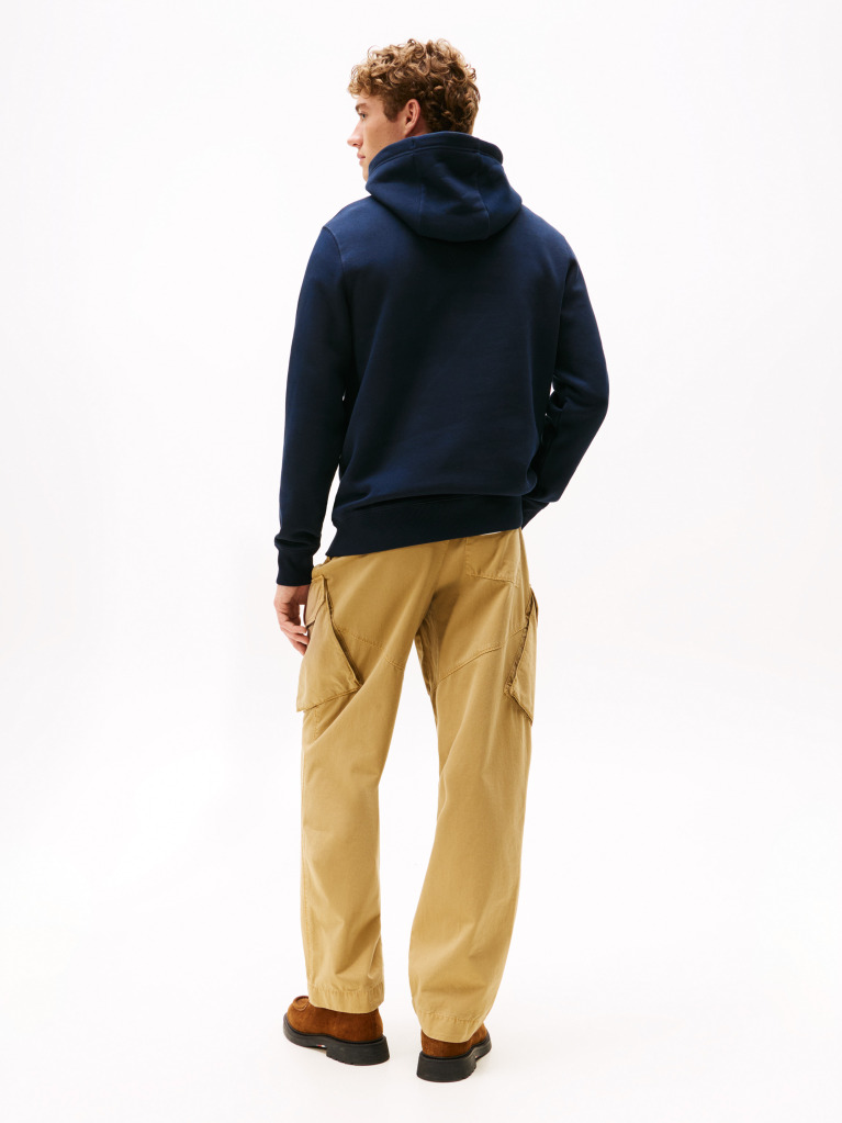 Μπλε Hoodie Με Σχέδιο  Άνδρες