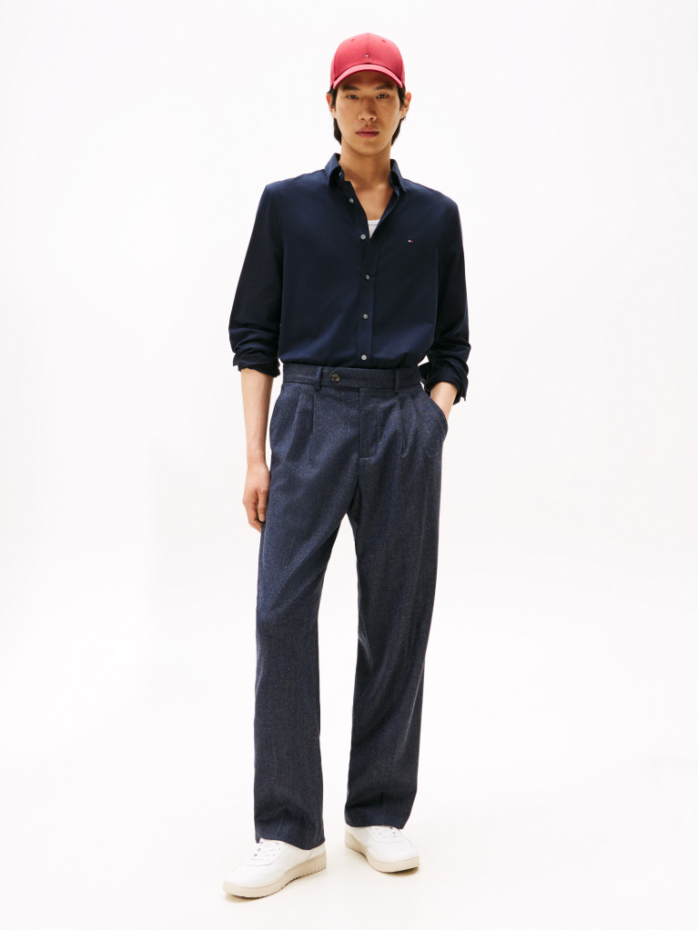 Blue Performance Slim Shirt  Men