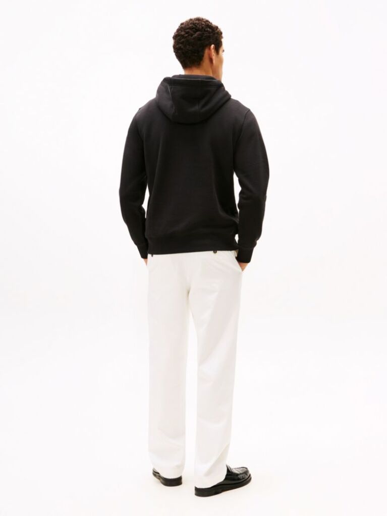 Black Logo Graphic Flex Fleece Hoody  Men