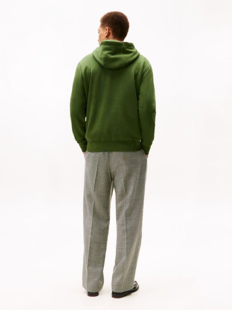 Green Logo Graphic Flex Fleece Hoody  Men