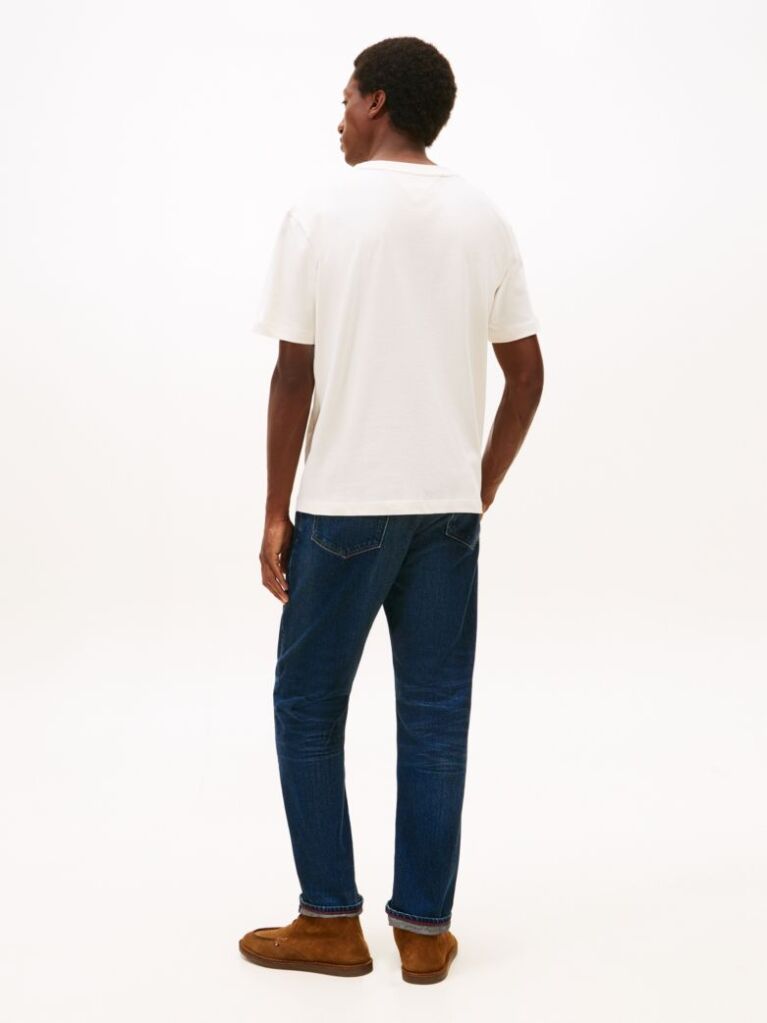 Beige Tonal Logo Relaxed Fit T-Shirt  Men