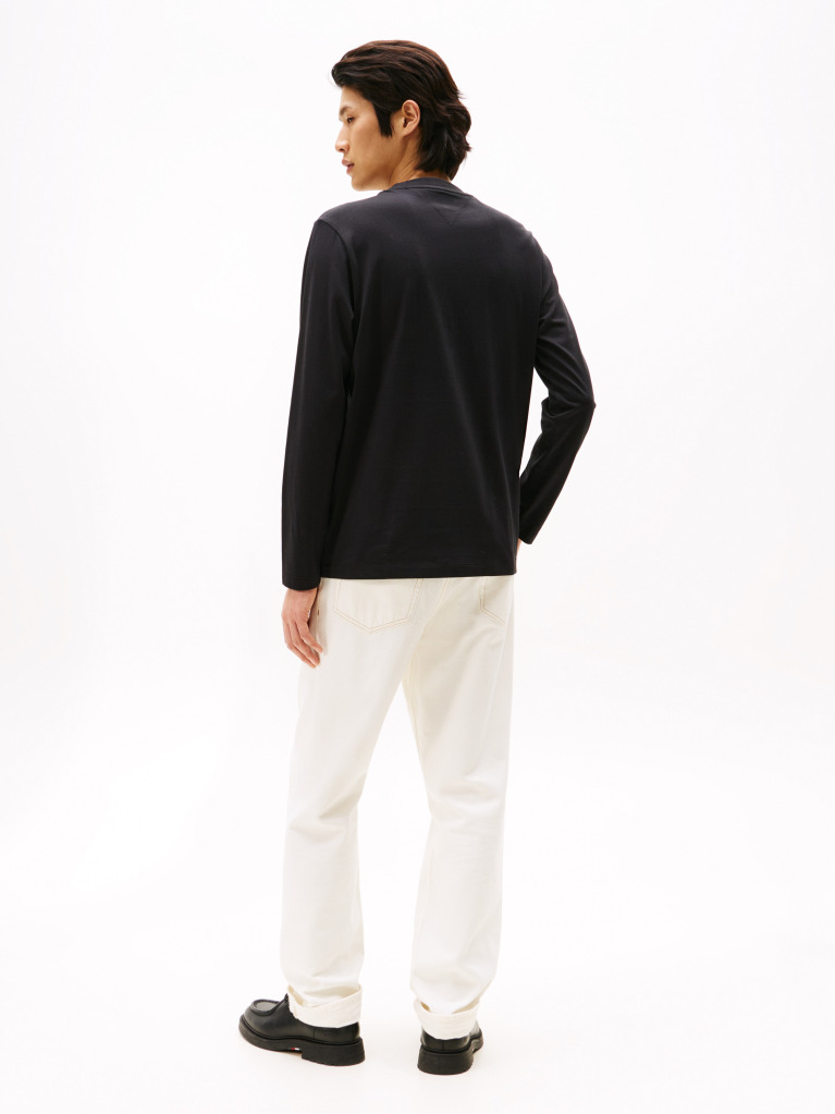 Black Flag Graphic Jersey Long Sleeve T-Shirt  Men
