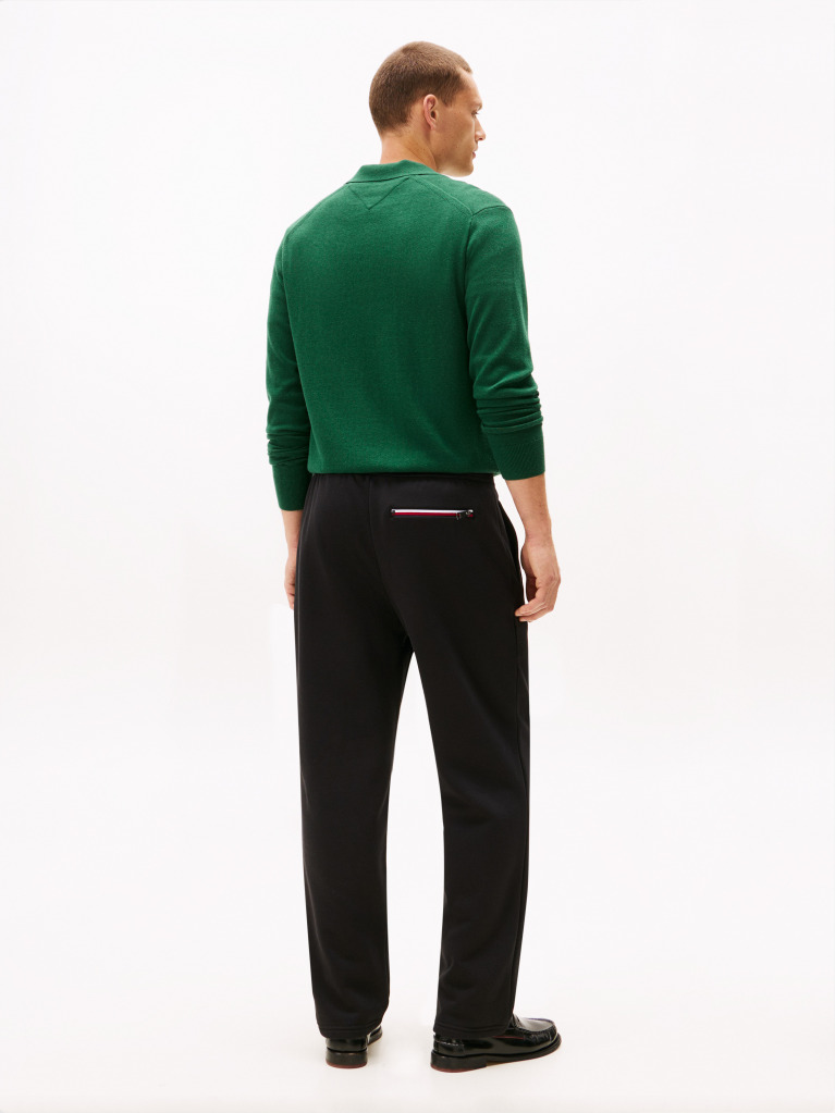 Black Global Stripe Sweatpants  Men