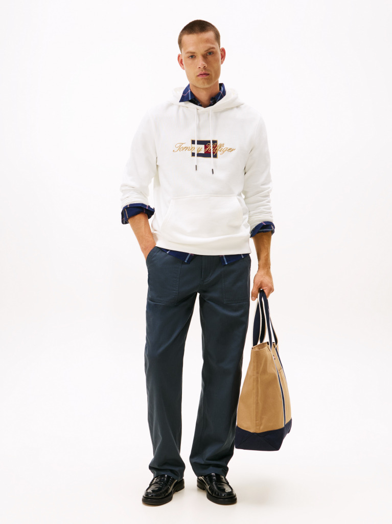 Beige Icon Gold Hoodie  Men