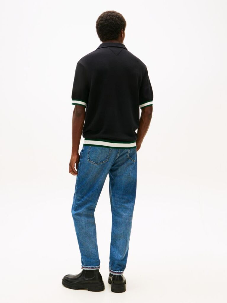 Black Hidden Classic Fit Polo Shirt  Men