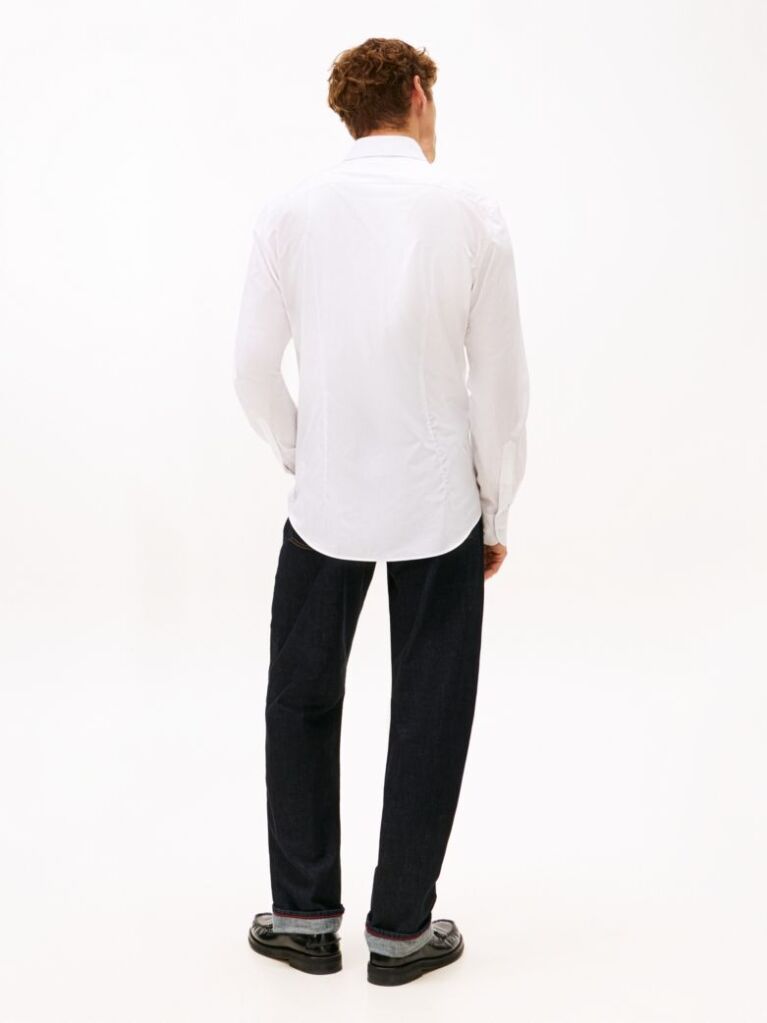 White TH Flex Dobby Slim Fit Shirt  Men
