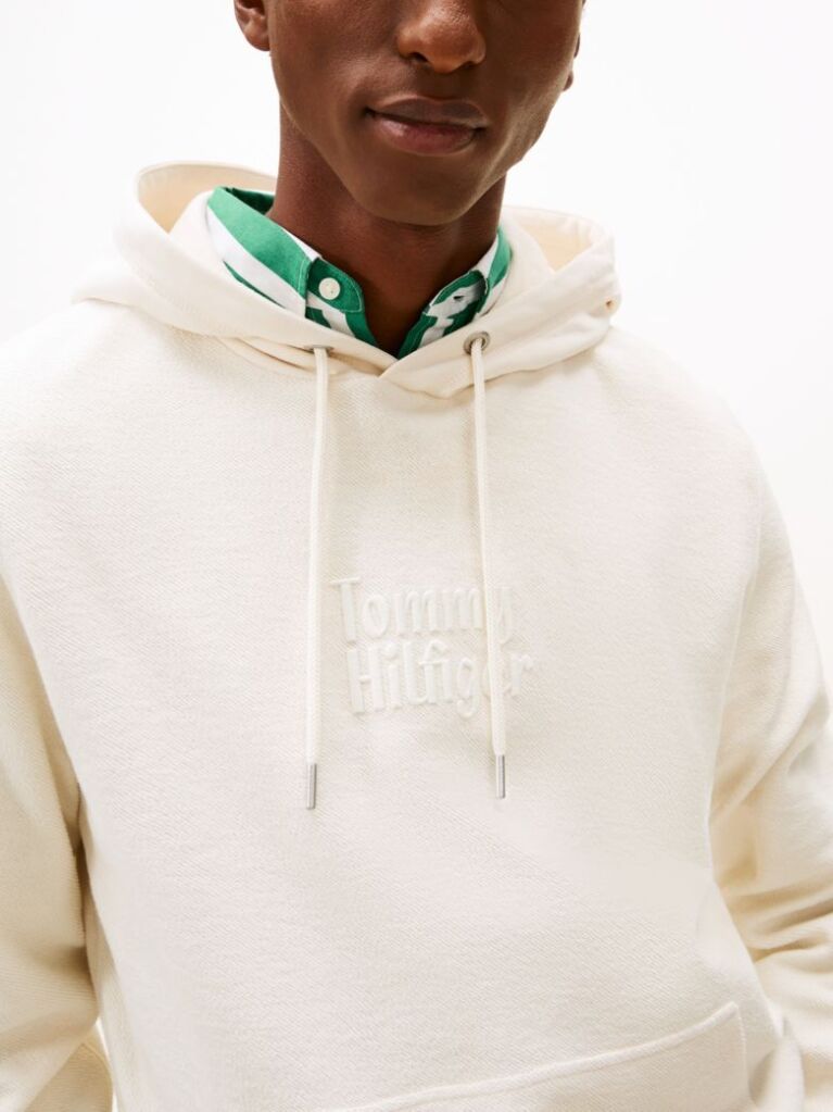 Μπεζ Βαμβακερό Hoody  Άνδρες