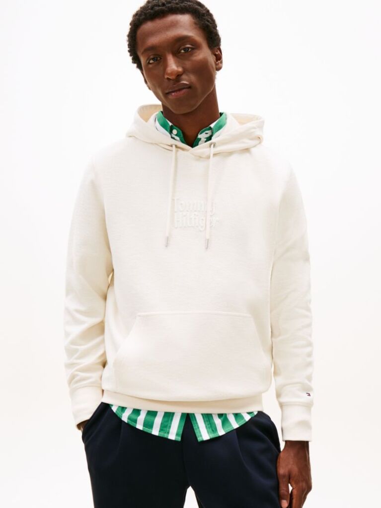 Μπεζ Βαμβακερό Hoody  Άνδρες
