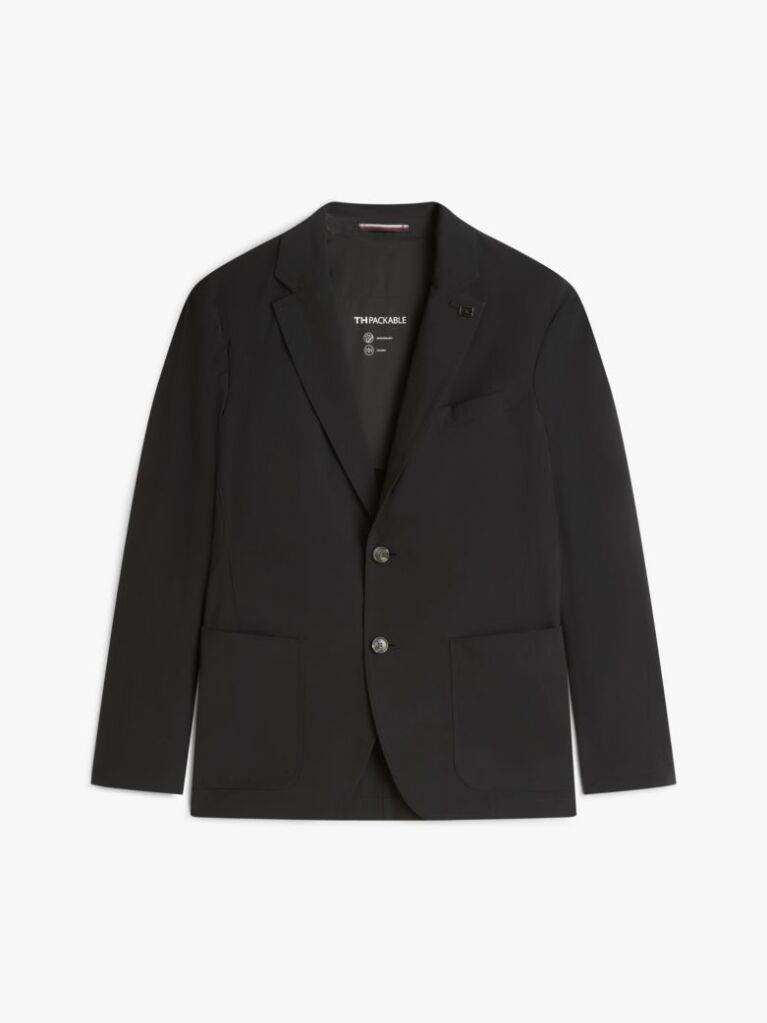 Black Smart Casual Performance Lightweight Regular Blazer  Men