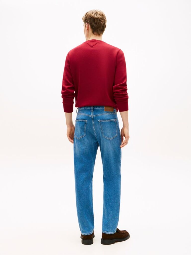 Blue Denton Straight Leg Jeans  Men