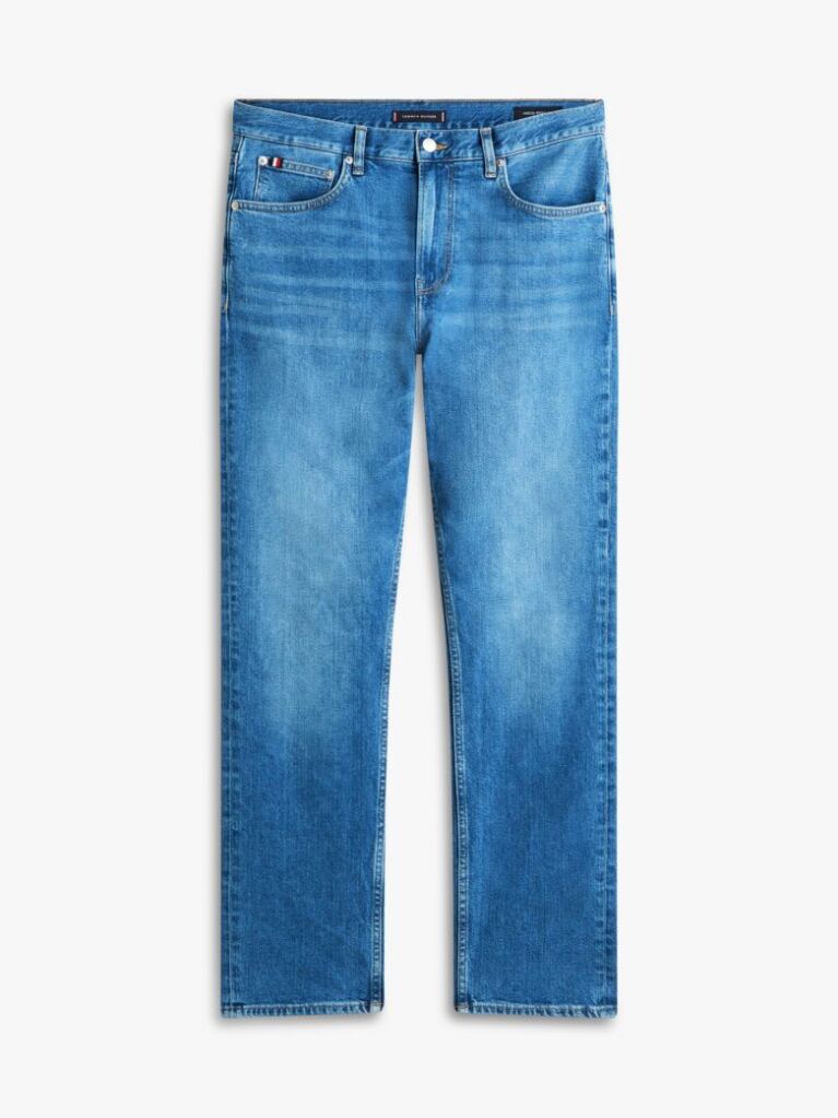 Blue Denton Straight Leg Jeans  Men