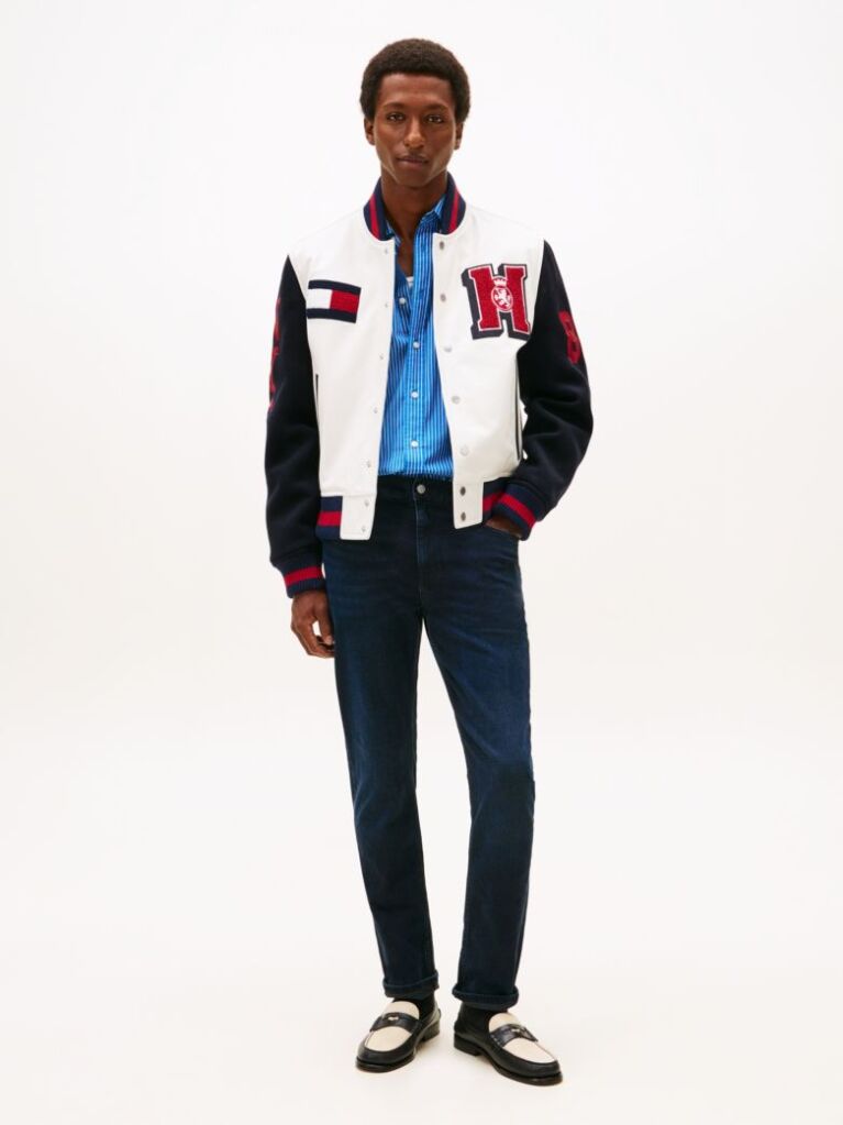 Blue Bleecker Whiskered Slim Jeans  Men