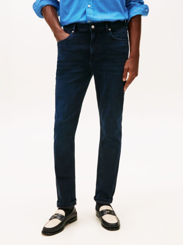 Blue Bleecker Whiskered Slim Jeans  Men