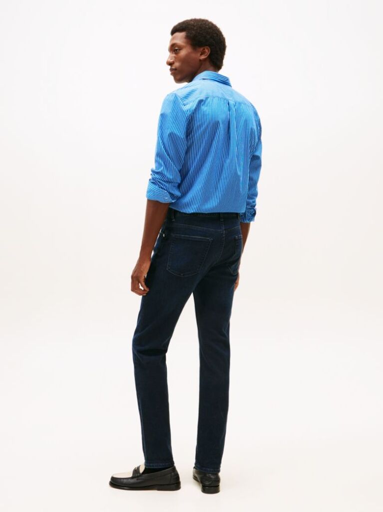Blue Bleecker Whiskered Slim Jeans  Men