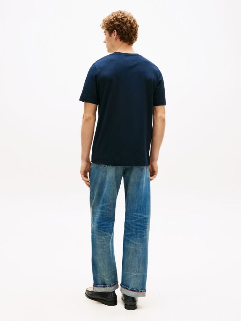 Blue Logo Jersey Crew Neck T-Shirt  Men
