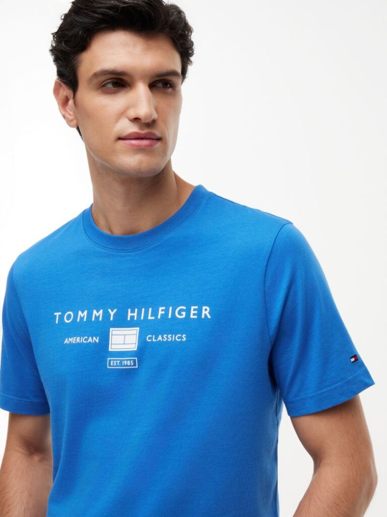 Blue Jersey Logo T-Shirt  Men