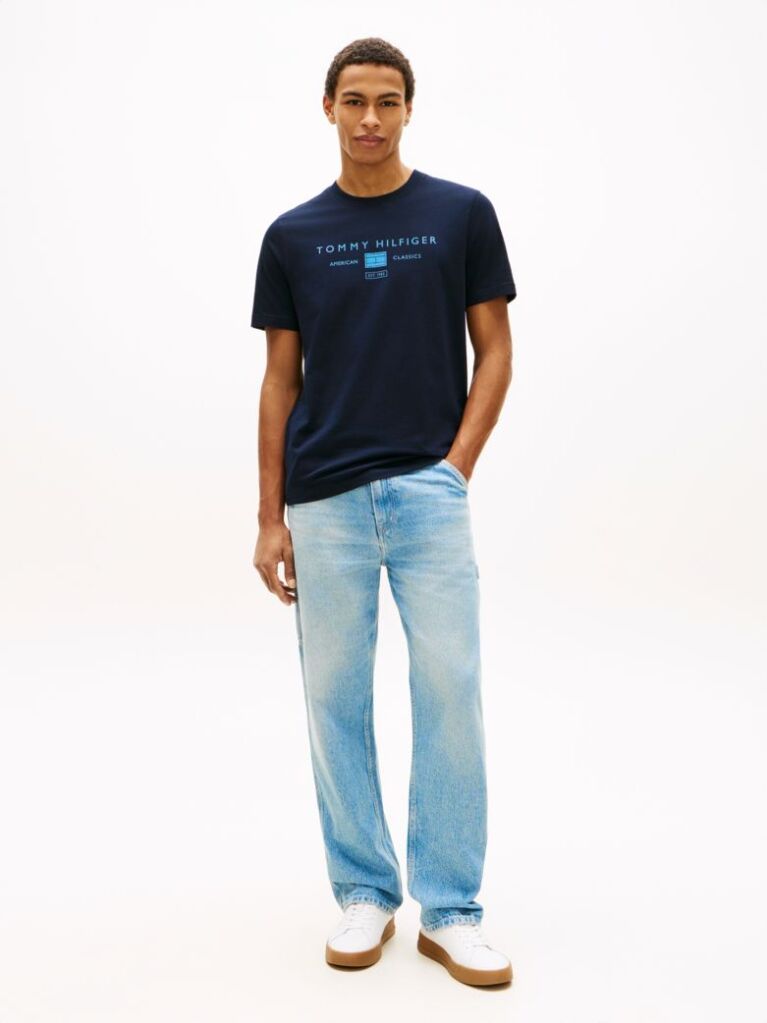 Blue Jersey Logo T-Shirt  Men
