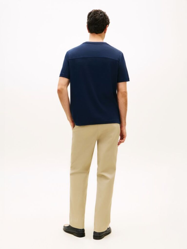 Μπλε T-Shirt Με Tonal Λογότυπο  Άνδρες
