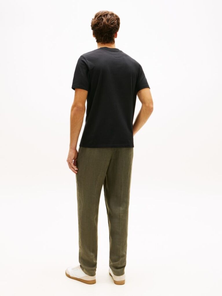 Black Heritage Logo Jersey Crew Neck T-Shirt  Men
