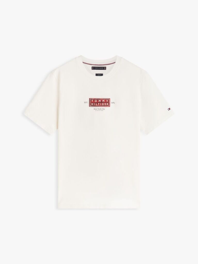 Μπεζ T-Shirt Με Heritage Λογότυπο Και Κλασική Λαιμόκοψη  Άνδρες