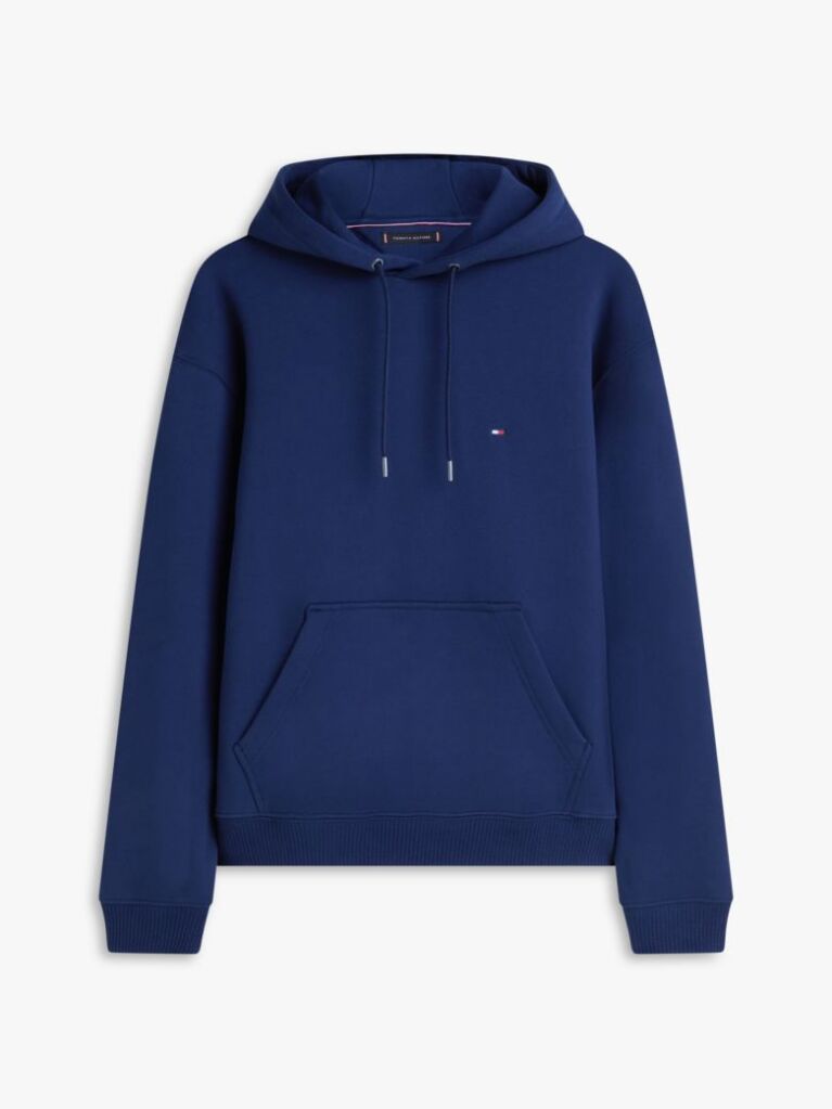 Blue Relaxed Back Flag Terry Hoody  Men