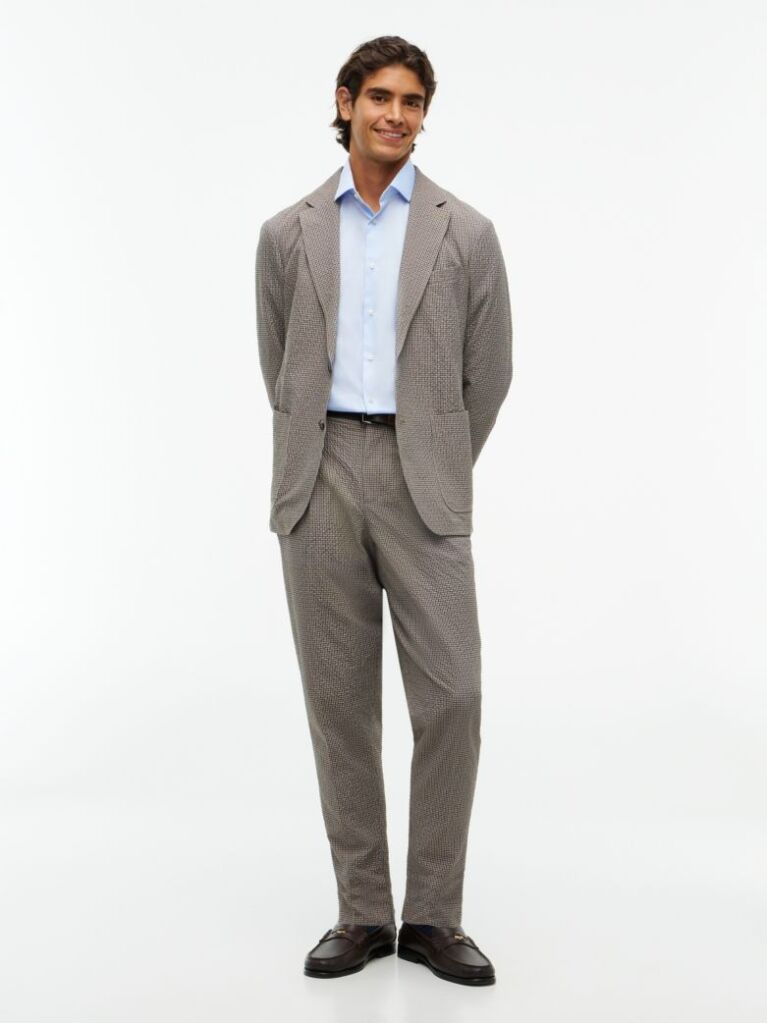 Μπλε Smart Casual TH Flex Πουκάμισο Σε Slim Γραμμή  Άνδρες