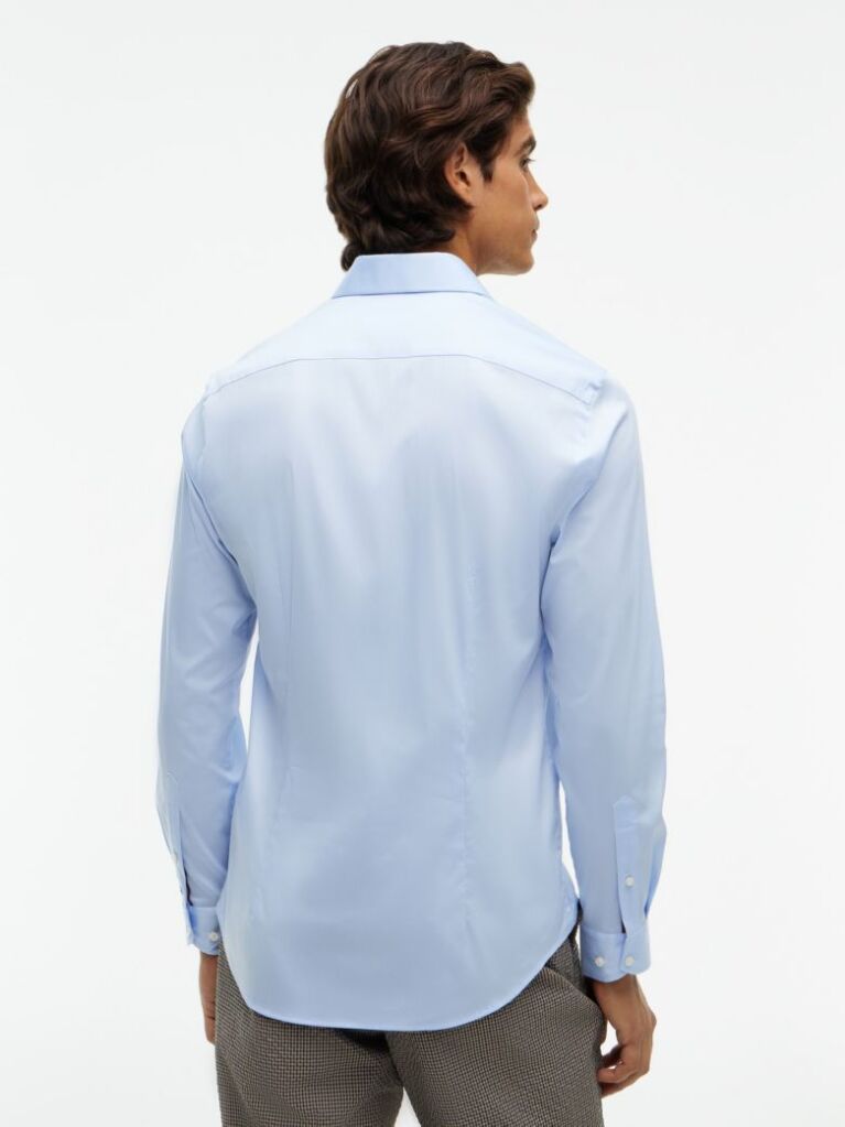 Μπλε Smart Casual TH Flex Πουκάμισο Σε Slim Γραμμή  Άνδρες