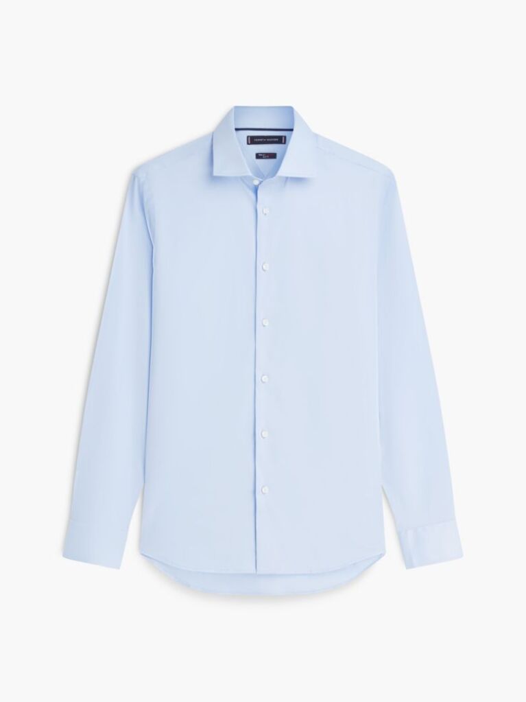 Μπλε Smart Casual TH Flex Πουκάμισο Σε Slim Γραμμή  Άνδρες