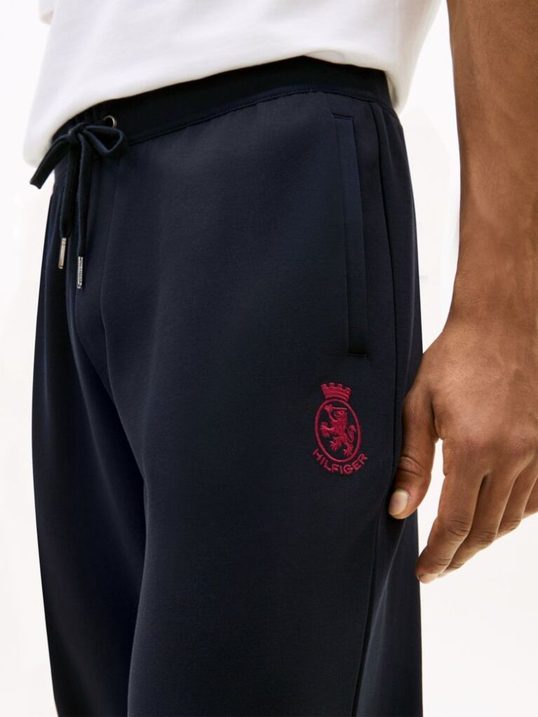 Μπλε TH Crest Παντελόνι Φόρμας Με Ελαστικές Μανσέτες Και Κέντημα  Άνδρες