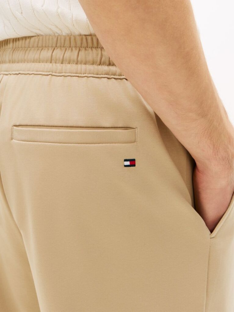 Beige Classic Sweat Bermuda  Shorts  Men