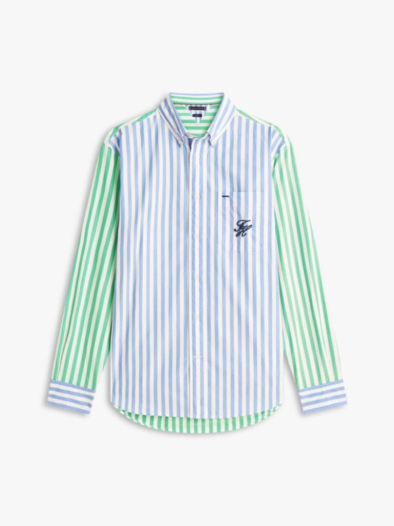 Multi Classic Fit Logo Embroidery Paper Touch Shirt  Men