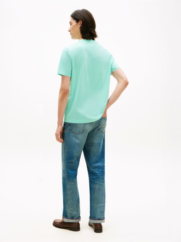Blue Logo Embroidery Jersey T-Shirt  Men