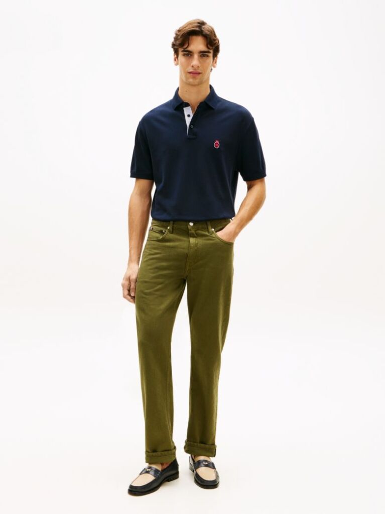 Blue Heritage Classic Fit Crest Polo Shirt  Men