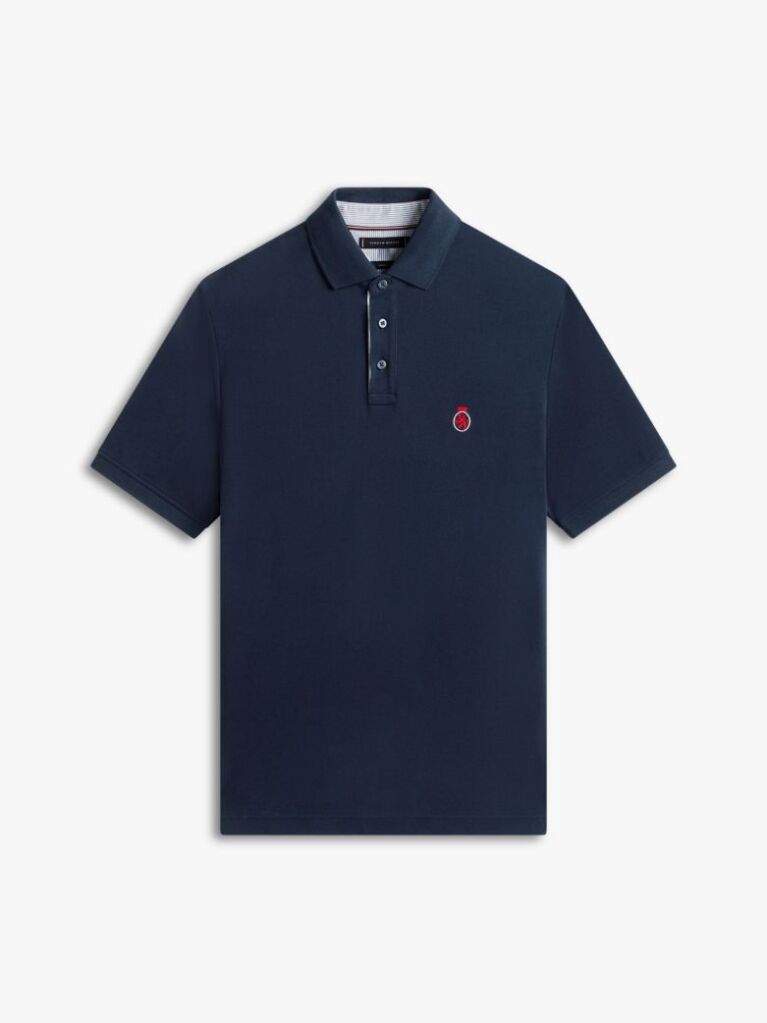 Blue Heritage Classic Fit Crest Polo Shirt  Men